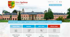 Desktop Screenshot of obecsychrov.cz