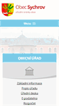 Mobile Screenshot of obecsychrov.cz